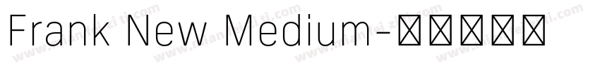 Frank New Medium字体转换
